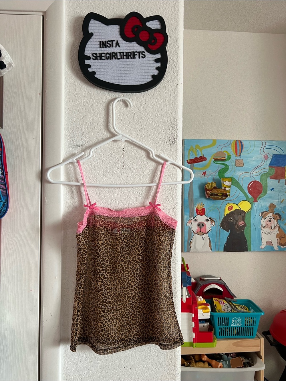 Y2K mesh cheetah lounge set